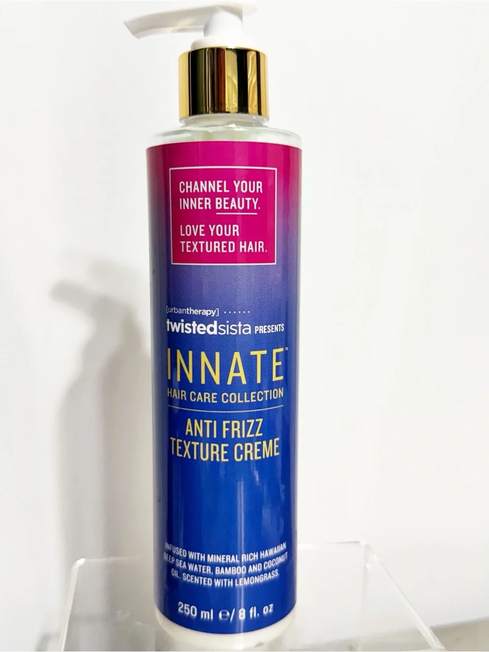 TWISTED SISTA Innate Anti Frizz Texture Crème 8 fl oz - Lemongrass Scent - NEW